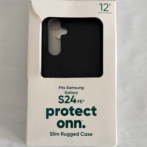 Onn Black Protective Case for Samsung Galaxy S24 FE new in box